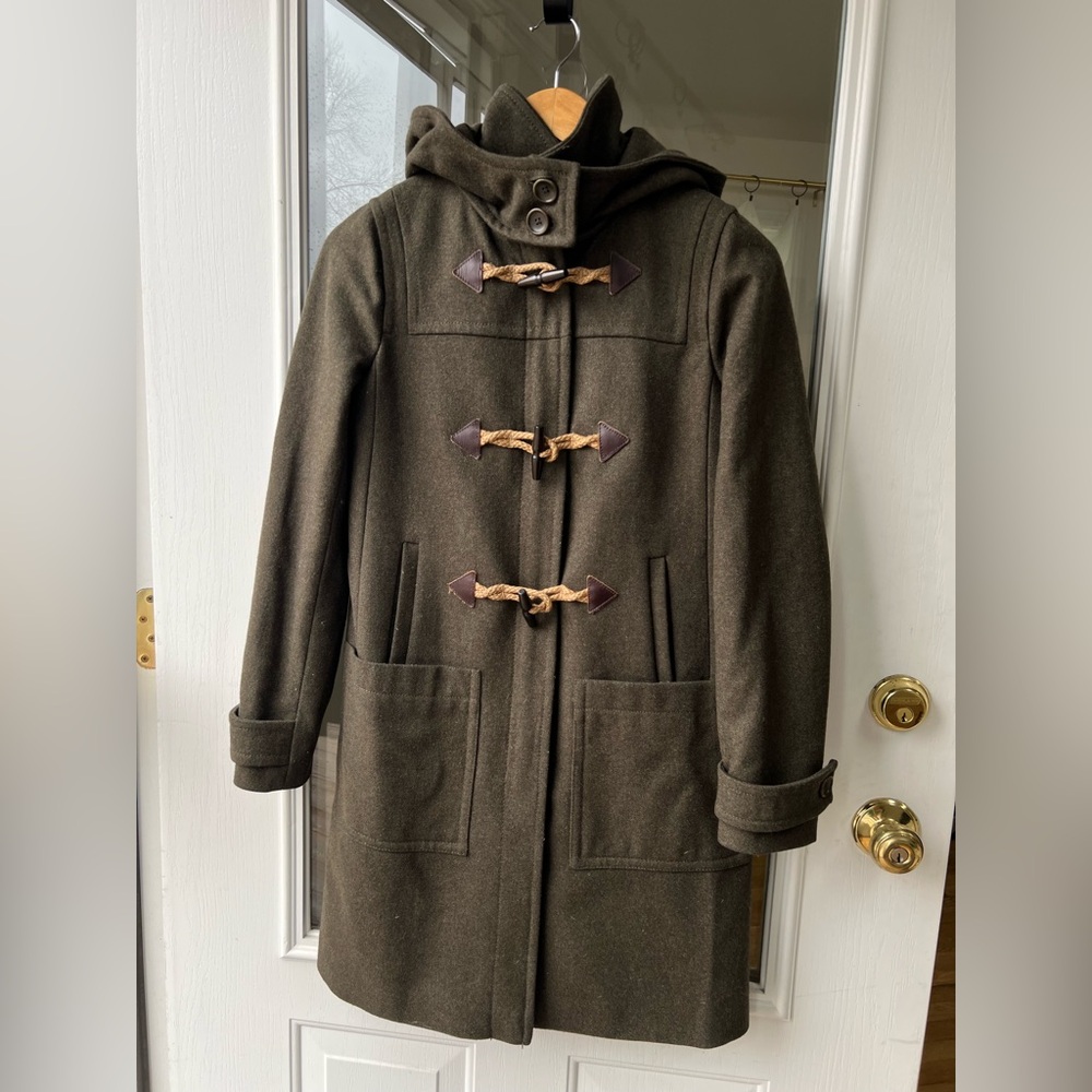 JCREW Wool Melton Toggle Coat